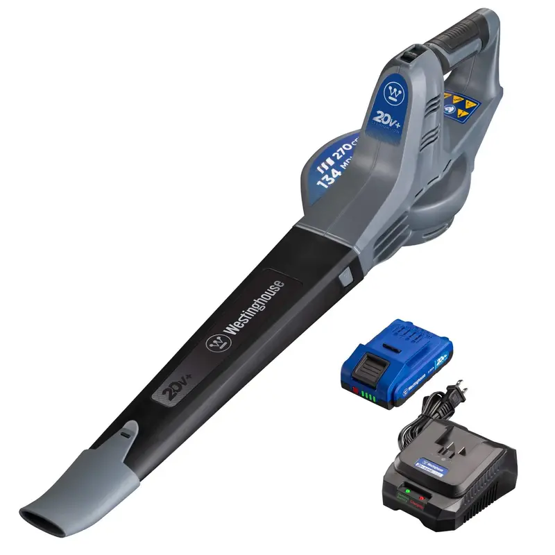 Westinghouse Cordless Leaf Blower – 2.0Ah Battery + Rapid Charger Included For Instant Use 1