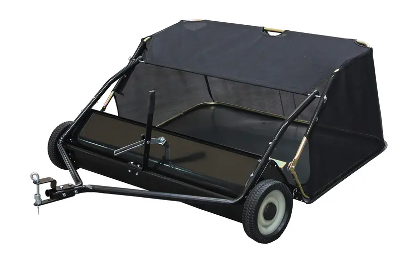 Yard Commander 48-Inch Tow-Behind Lawn Sweeper For Efficient Debris Collection 1