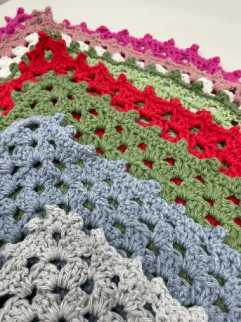Youth Large Crochet Cotton Bandana Scarf 1