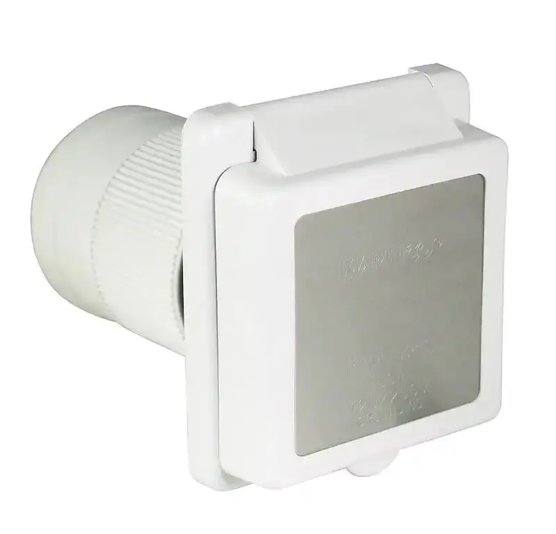 50-Amp Standard Rv Power Inlet – Nema 14-50 Type, Weather-Resistant Housing 1