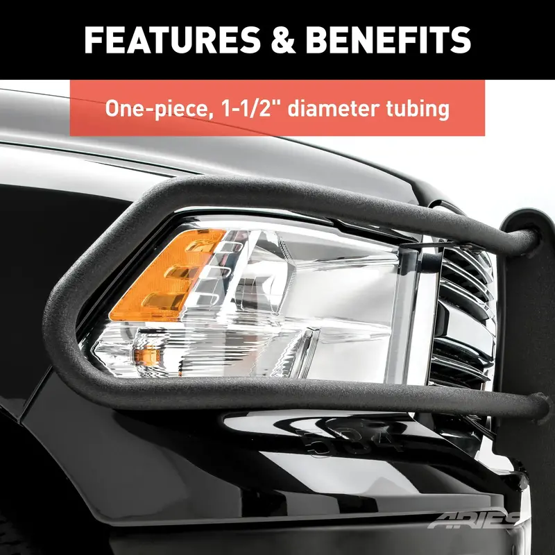 Aries Pro Series Grille Guard – Black Steel Front Protection For Select Ford Ranger Models 1