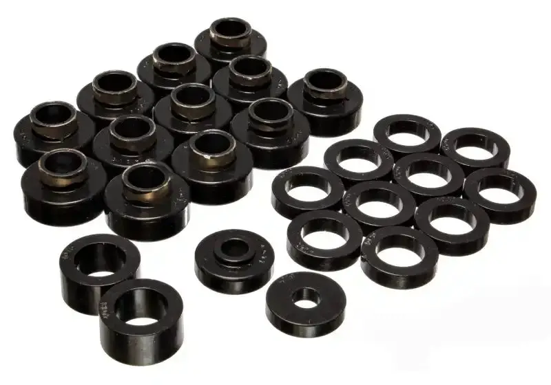 Energy Suspension Cj-8 Scrambler Body Mount Kit – Black Polyurethane Isolation System 1