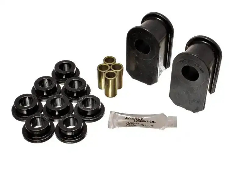 Energy Suspension Stabilizer Bar Bushing Kit – 0.915-Inch Front Sway Bar Mounts In Black Polyurethane 1