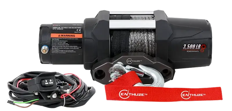 Enthuze Ent2301P 3500 Lb Atv/Utv Winch – Includes Synthetic Rope 1