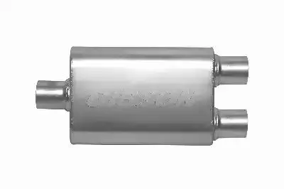 Gibson Performance Cft Superflow Stainless Steel Muffler – 55184S, Center-Exit/Dual Oval Design 1