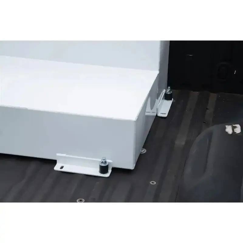 L-Shaped Transfer Tank – 50-Gallon White Polyethylene 1