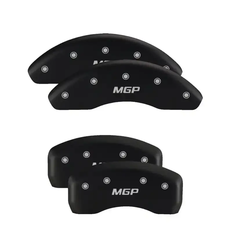 Mgp Engraved Caliper Covers – Front & Rear, Red Finish With Silver Chrome Accent (Gen 5 Camaro) 1