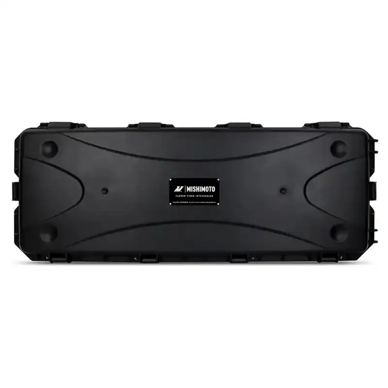 Mishimoto Universal Matte Carbon Fiber Intercooler – 450Mm Gold Core, C-Flow Design With V-Band Connections 1