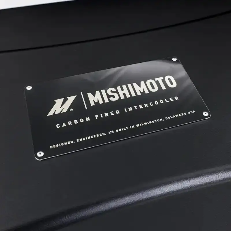 Mishimoto Universal Matte Carbon Fiber Intercooler – 600Mm Gold Core, C-Flow Design With V-Band Flanges 1