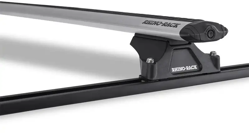 Rhino-Rack Vortex Rltp Trackmount Roof Rack – Dual-Silver Aluminum Bars With Track Mounting (Ja8739) 1