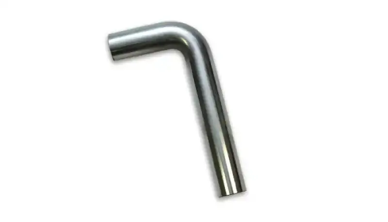 Vibrant 2.75" O.D. T304 Stainless Steel 90° Mandrel Bent Pipe – 4" X 12" Legs 1