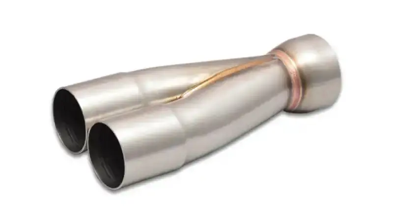 Vibrant Stainless Steel Merge Collector – 2-Into-1 Exhaust Header With Slip-Over Inlet And Flanged Outlet 1