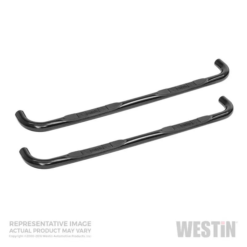 Westin E-Series 3-Inch Round Nerf Step Bars For Extended-Cab Trucks 1